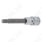 Bit Socket | length 100 mm | 12.5 mm (1/2") Drive | Spline (for XZN) | M9