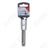 Bit Socket | length 100 mm | 12.5 mm (1/2") Drive | Spline (for XZN) | M14