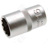 Socket, 12-point | 12.5 mm (1/2") Drive | 16 mm