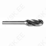 Aluminium Burr Ball Nosed Cylinder 12 x 25 x 6 mm ( C )