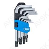 L-kujuliste TORX-võtmete komplekt 9 osa T10-T50