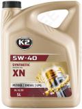 K2 5w40 synthetic xn a3/b4. mb229.3. vw 502.00. 505.00. rn 0700/0710 5l (täissünt.)