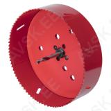 Bi-Metal Hole Saw Ø 152 mm with hexagon adapter and centring drill, cutting depth 40 mm