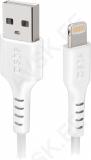 LAADIMISJUHE 2.0M LIGHTNING/APPLE - USB VALGE SBS