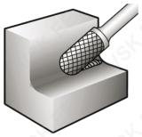 Otsfrees C 12x25x6 silinder ümara otsaga DCHD