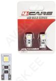 12V T10 LED PIRN W5W CANBUS VALGE BLISTER 2TK 4CARS