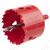 Bi-Metal Hole Saw Ø 60 mm with hexagon adapter and centring drill, cutting depth 40 mm