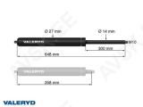 Gaasivedru Arctic L = 648 mm, L kokkusurutud = 358 mm, 800N, Ø27/14 mm, M10