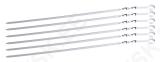 BBQ skewer set 6pcs / 60cm ,chrome steel