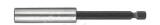Bit holder magnetic, clamping with retaining ring 1/4" x 100 mm