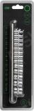 13-OS. 1/4" PADRUNITE KOMPLEKT 4-14MM. 12-KANT. METALLSIINIL JBM