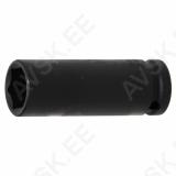 Impact Socket Hexagon, deep | 12.5 mm (1/2") Drive | 19 mm