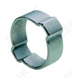 Two-Ear Hose Clamp, 15-18 mm, W1 Steel