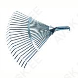 Adjustable Metal 22-Tooth Leaf Rake