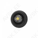 LD2631 "GRAPHITE" KÜLJETULI VALGE LED ÜMAR TUMEDA KLAASIGA 12/24V PINNAPEALNE Ø60MM TORULE. AUK Ø19MM