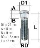 TIKKPOLT TP16X1.50/36/17.4 (P50/36. D17.4) M1615RE45N