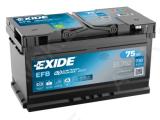 EXIDE 75AH 730A 315X175X175 EFB Start/Stop -/+
