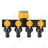 Four Channel Water Distributor for 1"-3/4" Tap