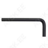 L-key, Hex, short, black oxidised, 5 mm
