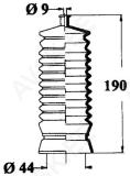 Roolilati tolmukate 9 x 44 x 190