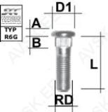 Tikkpolt tp12x1.50/55/13 (p67.5. d13) l62 rd13.00 rl9.0