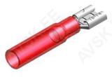 TERMOKAHANEV JUHTMEOTSIK LAPIK "EMA" PUNANE 6.3X0.8MM 100TK M+