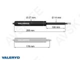 Gaasivedru Arctic L = 268 mm, L kokkusurutud = 178 mm, 250N, Ø27/14 mm, M10