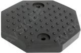 AUTOTÕSTUKI KUMMIPADI KUUSKANT 125MM (2 LÄBIVAT KINNITUSAVA). ROTARY/BLITZ JBM