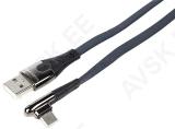 LAADIMISJUHE PÕIMITUD USB - USB-C 90° 100CM WAYME