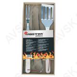 3 pieces set / Turner, Tong, Fork/ stainless steel, wooden handle