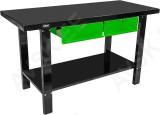 Töölaud 2-sahtliga "large" 1500x640mm. h=865mm max 800kg jbm*