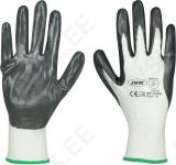 TEKSTIIL-NITRIIL TÖÖKINDAD "TEX-NITRILE" 11". HALL. 1TK ÜKSIK KILEPAKK JBM