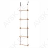 Rope Ladder with Wooden Rungs