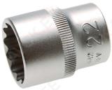 Socket, 12-point | 12.5 mm (1/2") Drive | 22 mm
