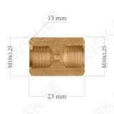 Piduritoru liide 2XM10X1,25 L=23