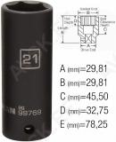 1/2" PIKK LÖÖKPADRUN 21MM. STEELMAN PRO/JS 30X78MM