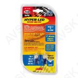 Lambipirnid, hyper-led, laia vihuga, t10, 1w, sinine