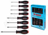 8-OS. TORX KRUVIKEERAJATE KOMPLEKT T8-T40. TORX KRUVIKEERAJA PIKK T15X300MM. 2K-NONSLIP. PAPPKARP TRIUMF