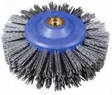 Wheel Brush D140x55 thread M14 Novofil NN-S 80 / 1,4 T30 PE body D80x55 blue RUSTIFIL