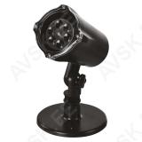 LED projektor IP44 lumehelbed valge valgus