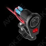 Mootorratta USB 3100 mA laadija