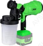 20V AKU VÄRVIPRITS/VÄRVIPÜSTOL 900ML. 2.5MM DÜÜS. +2.0AH AKU JBM