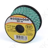 Marking twisted polypropylene multifillament cord green-white 1,5mm/50m