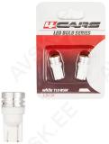 12V T10 LED PIRN W5W VALGE BLISTER 2TK 4CARS