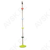 Climbing Rope with Plastic Knots and Disc