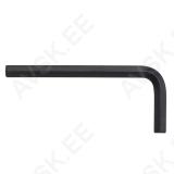 L-key, Hex, short, black oxidised, 6 mm