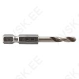 HSS Metal Drill Bit, Ø 4 mm, Ground, Hexagon Shank
