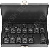 13-os. 1/2" kuuskant (hex) ja torx (tx) löökotsikute komplekt jbm