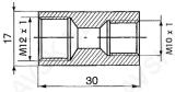 Piduritoru liide M12X1/M10X1,25