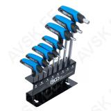 T-kuuskantvõtmete komplekt 8 osa 2-10mm